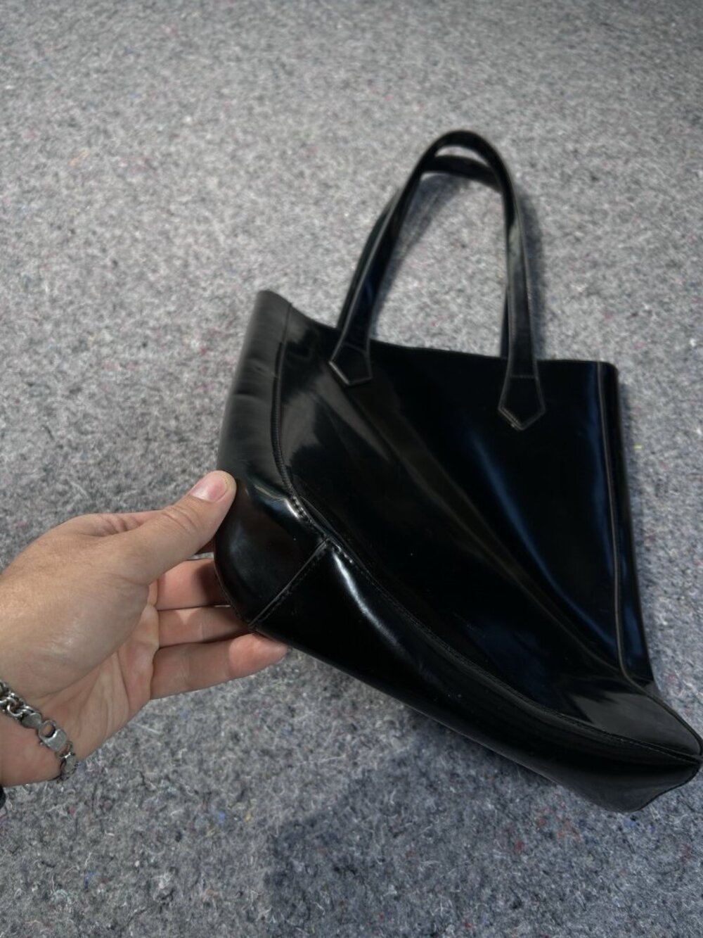 Givenchy Leather Tote Bag Black Classic Chic Everyday Style - Picture 6 of 11